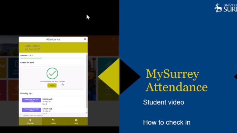 How to use MySurrey Attendance