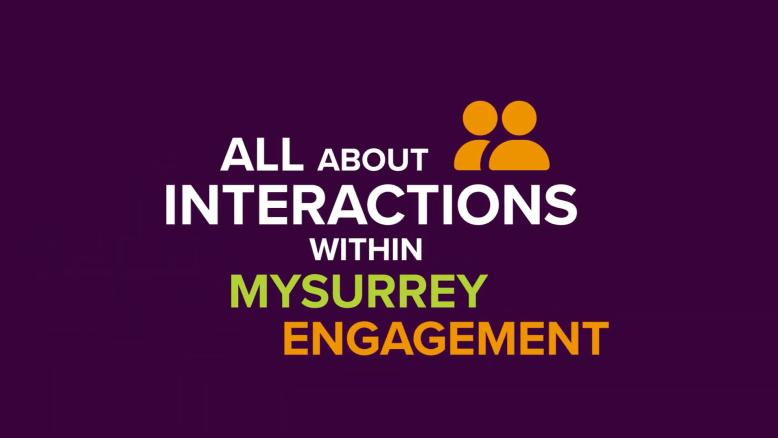MySurrey interactions video